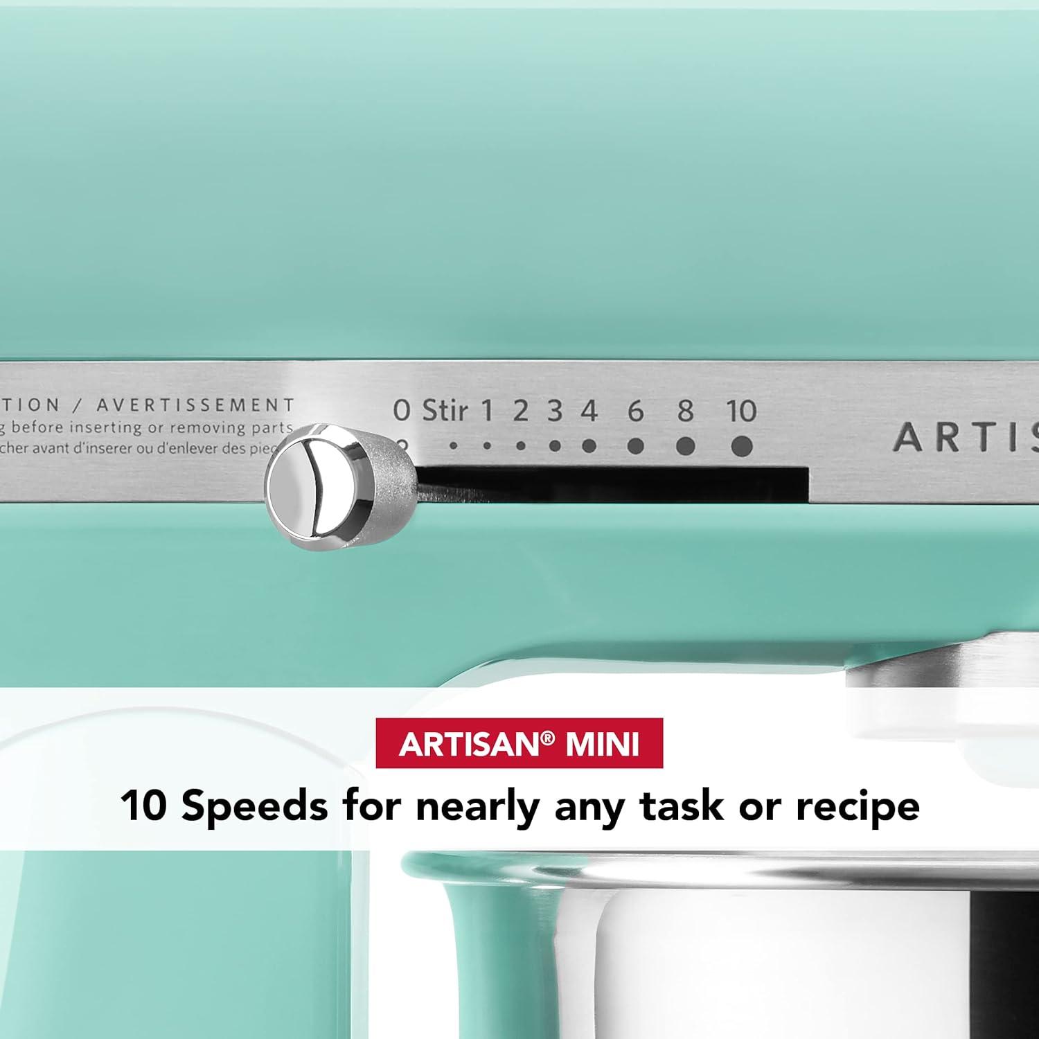 imageKitchenAid Artisan Mini 35 Quart TiltHead Stand Mixer KSM3316X WhiteIce