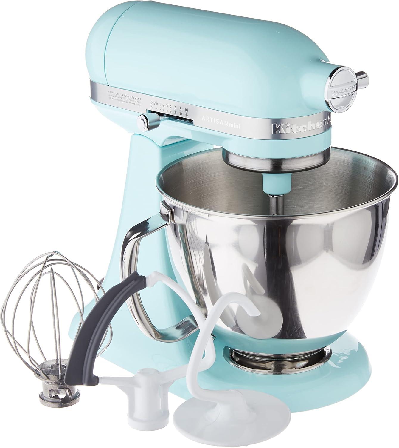imageKitchenAid Artisan Mini 35 Quart TiltHead Stand Mixer KSM3316X WhiteIce