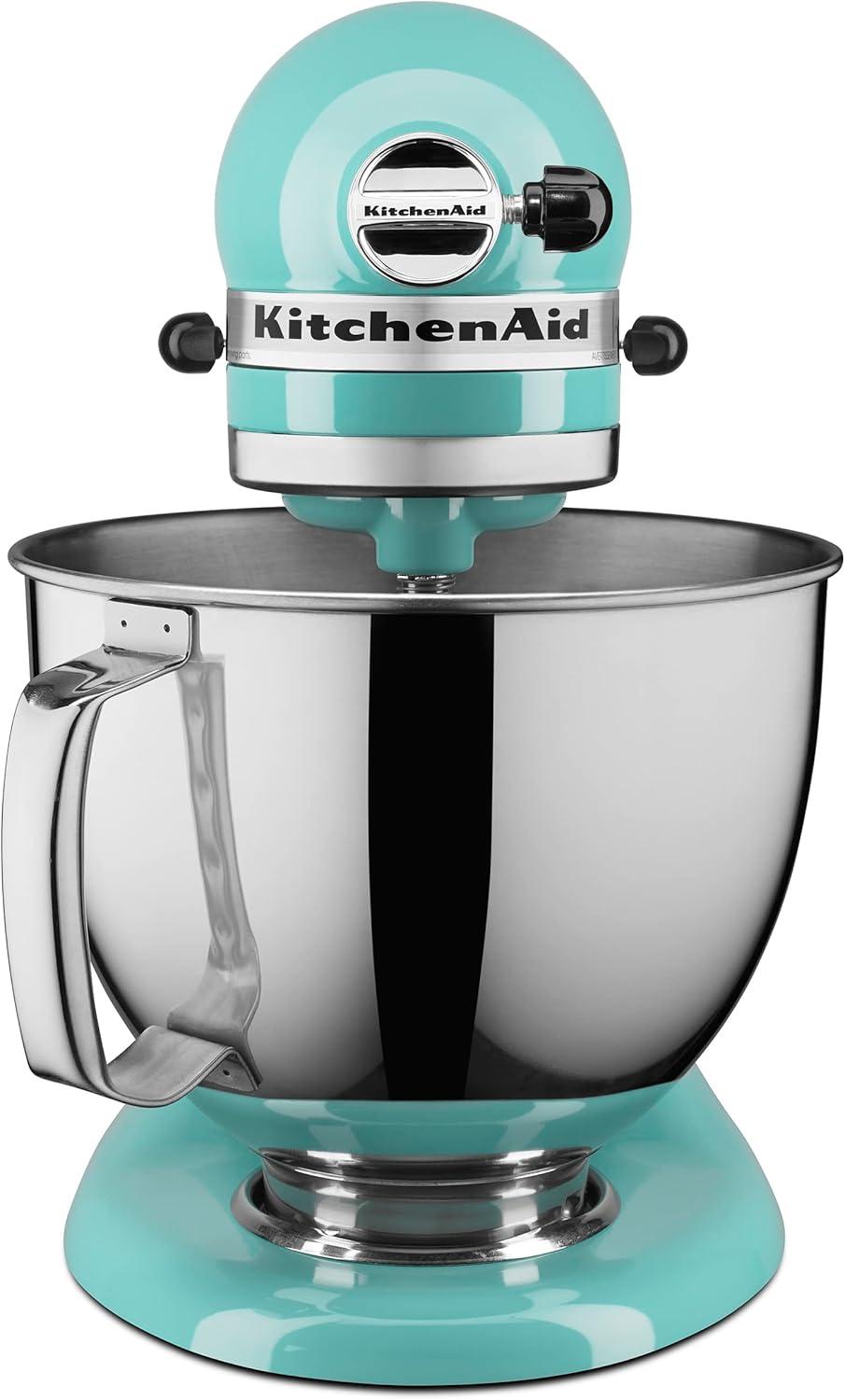 imageKitchenAid Artisan Series 5 Quart Tilt Head Stand Mixer with Pouring Shield KSM150PS Aqua SkyAqua Sky