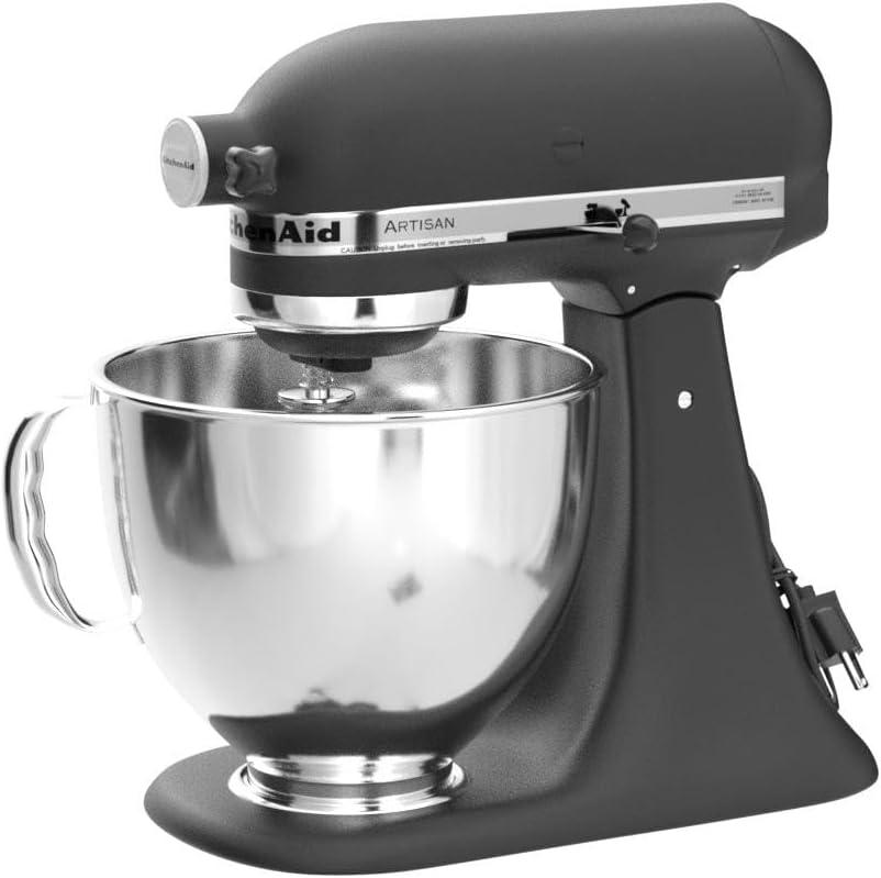 imageKitchenAid Artisan Series 5 Quart Tilt Head Stand Mixer with Pouring Shield KSM150PS Aqua SkyCast Iron Black