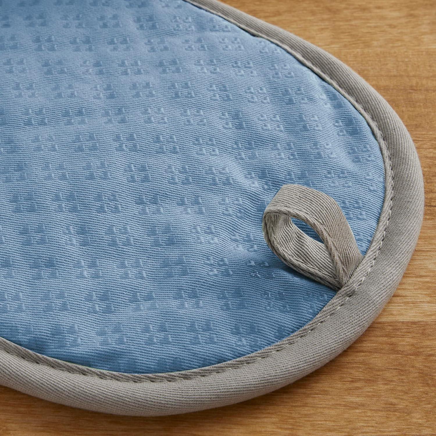 imageKitchenAid Asteroid Pot Holder 2Pack Set Aqua 65quotx10quotBlue Velvet