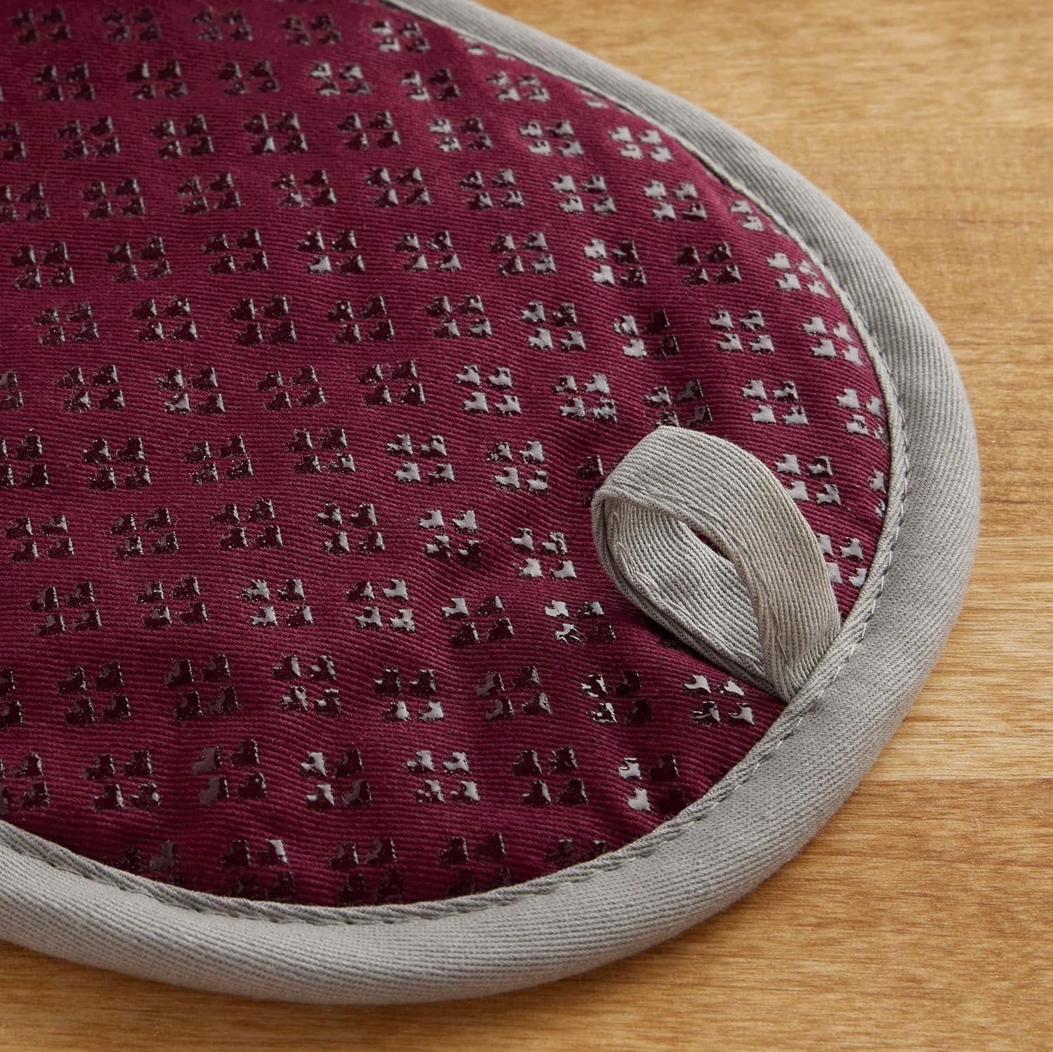 imageKitchenAid Asteroid Pot Holder 2Pack Set Aqua 65quotx10quotBoysenberry Purple