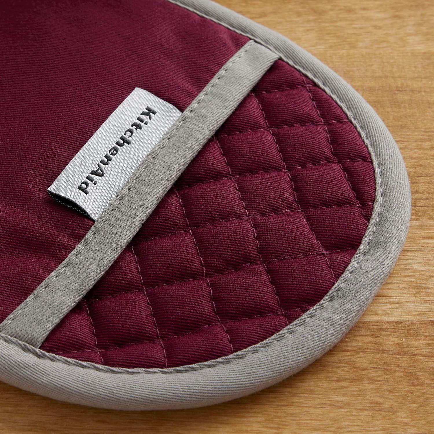 imageKitchenAid Asteroid Pot Holder 2Pack Set Aqua 65quotx10quotBoysenberry Purple