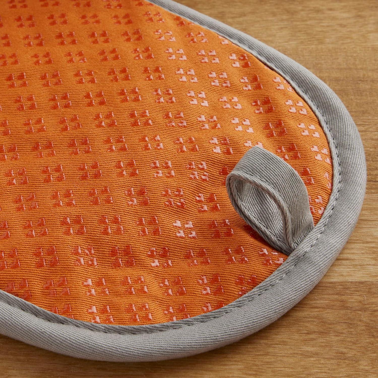 imageKitchenAid Asteroid Pot Holder 2Pack Set Aqua 65quotx10quotHoney Orange