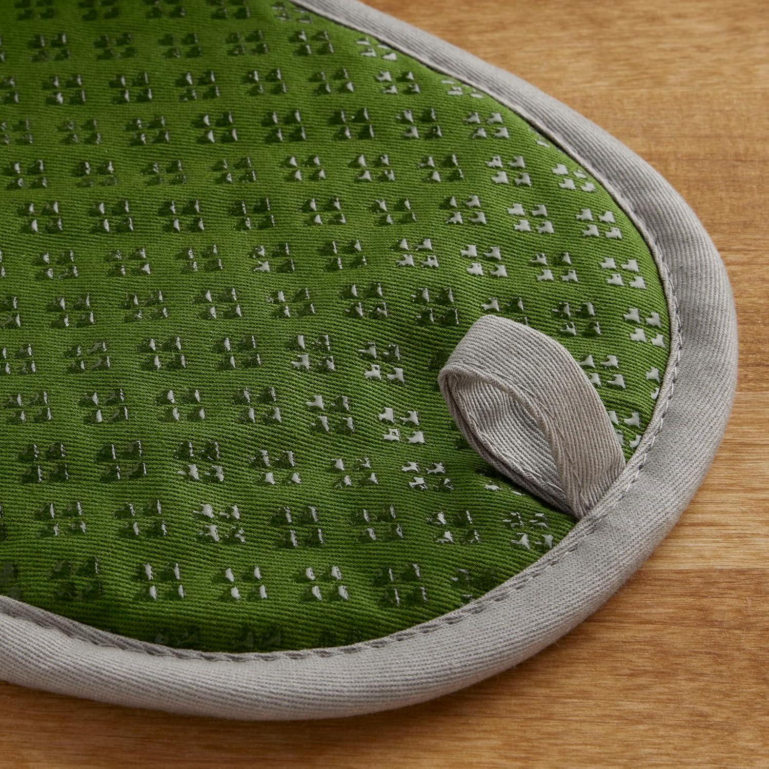 imageKitchenAid Asteroid Pot Holder 2Pack Set Aqua 65quotx10quotMatcha Green