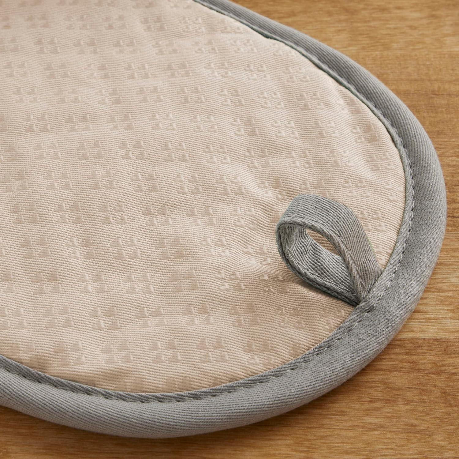 imageKitchenAid Asteroid Pot Holder 2Pack Set Aqua 65quotx10quotMilkshake Tan