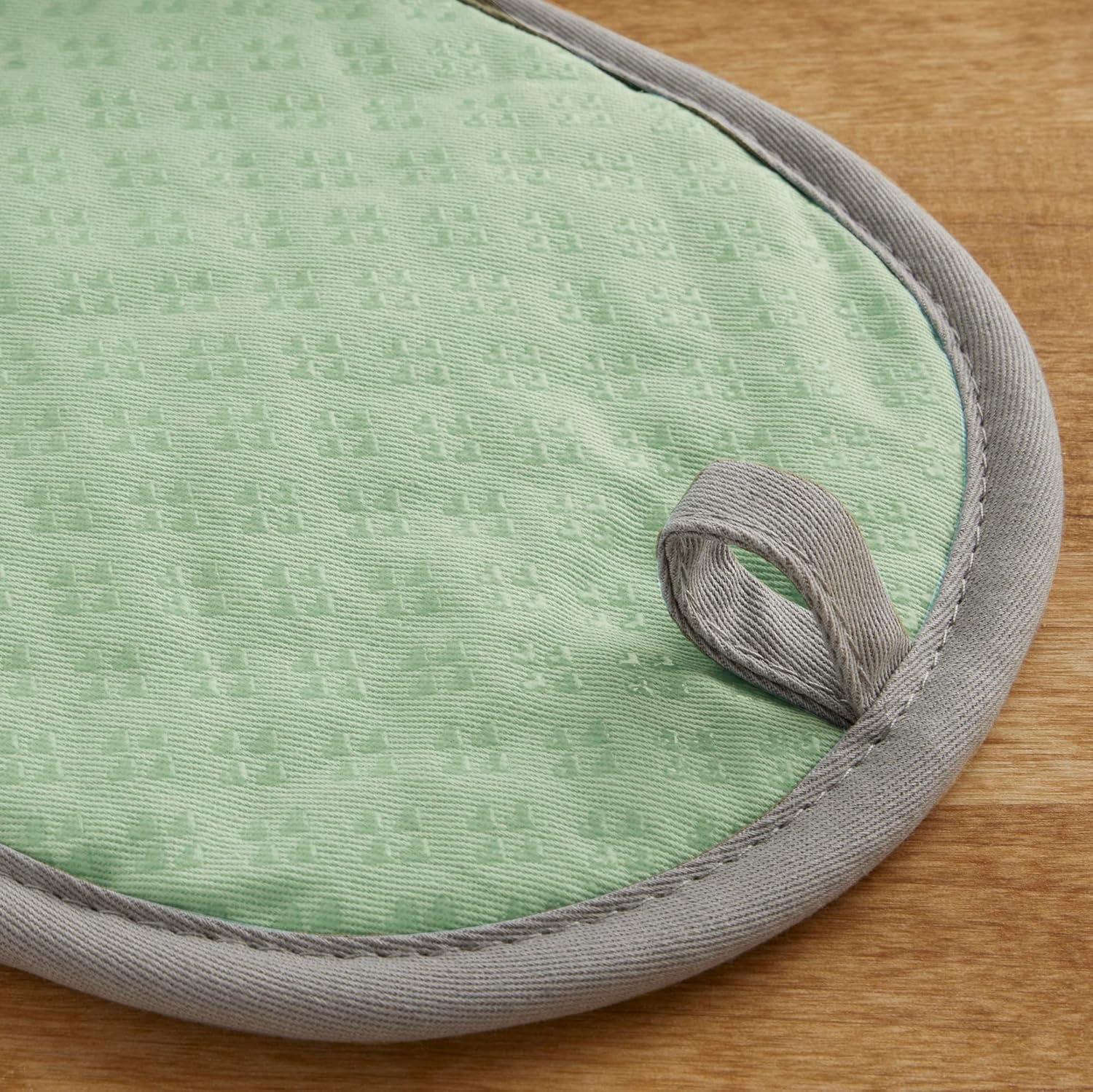 imageKitchenAid Asteroid Pot Holder 2Pack Set Aqua 65quotx10quotPistachio Green