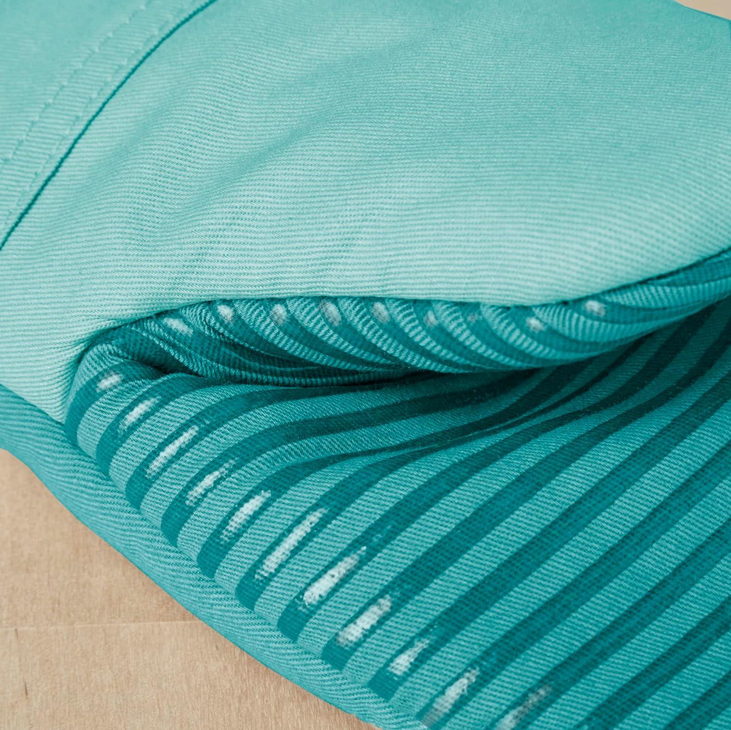 imageKitchenAid Beacon TwoTone NonSlip Mini Oven Mitt Set Aqua Sky 55quotx8quot 2 PieceAqua Sky