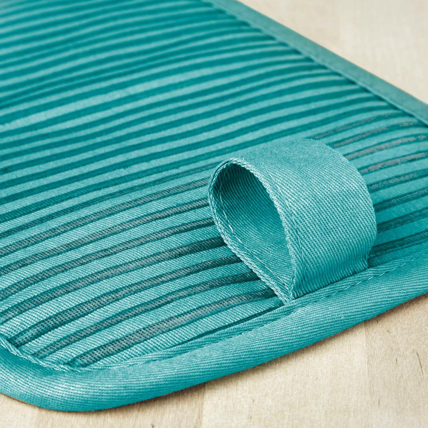 imageKitchenAid Beacon TwoTone NonSlip Pot Holder Set Blue VelvetBlue Heaven 7quotx10quot 2 PieceAqua Sky