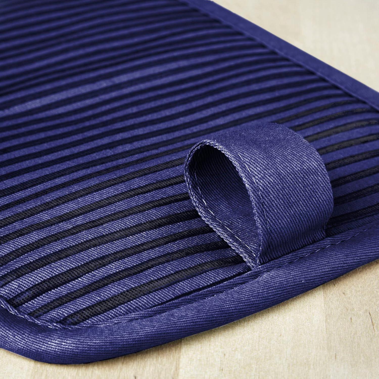 imageKitchenAid Beacon TwoTone NonSlip Pot Holder Set Blue VelvetBlue Heaven 7quotx10quot 2 PieceBlue CornCobalt