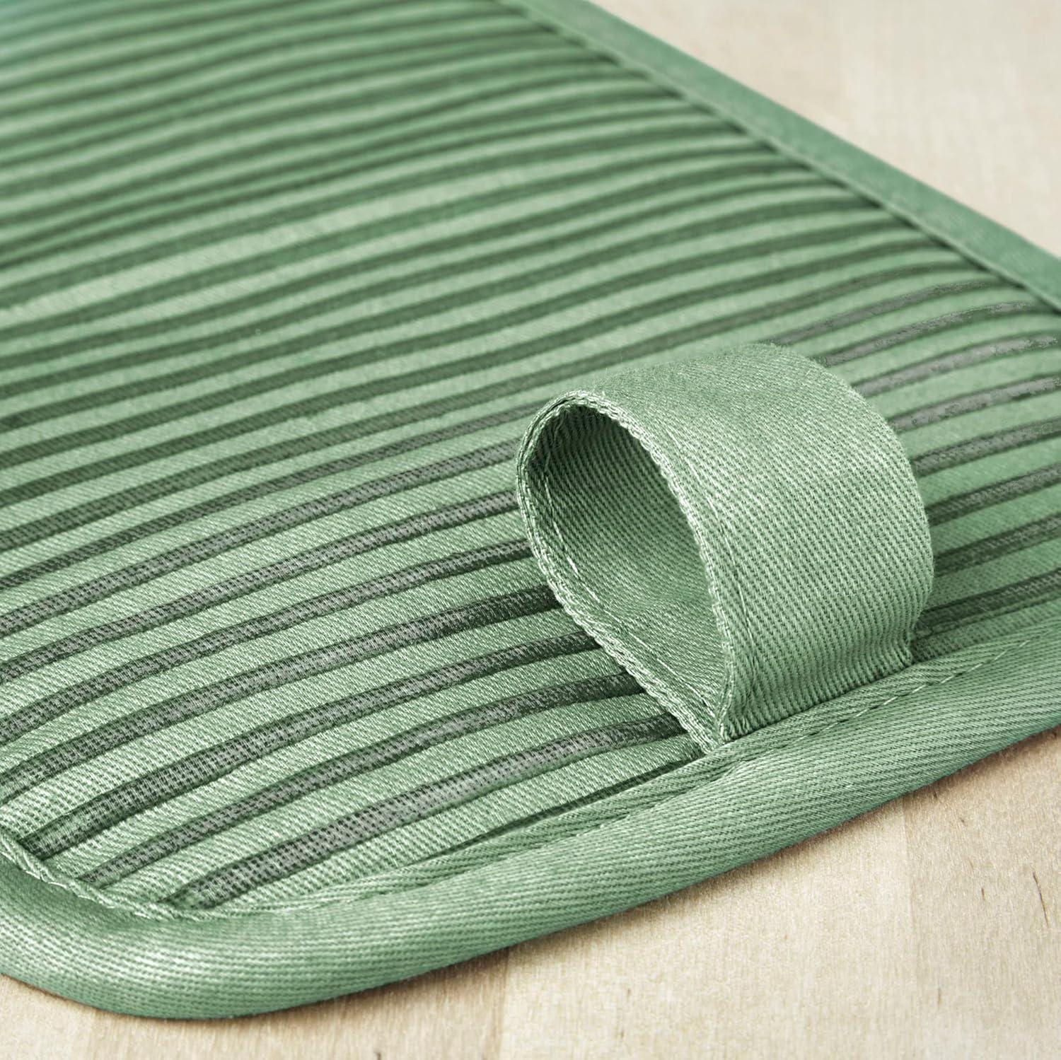 imageKitchenAid Beacon TwoTone NonSlip Pot Holder Set Blue VelvetBlue Heaven 7quotx10quot 2 PiecePistachioGraphite Green