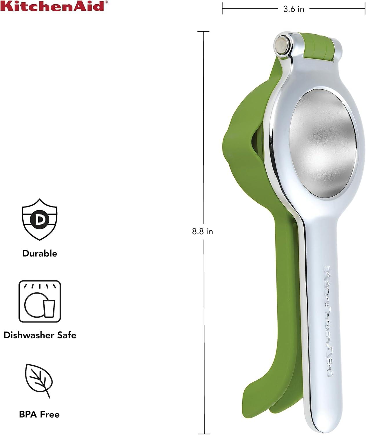 imageKitchenAid Citrus Juice Press Squeezer for Lemons and Limes with Seed Catcher and Pour Spout 8 InchLime