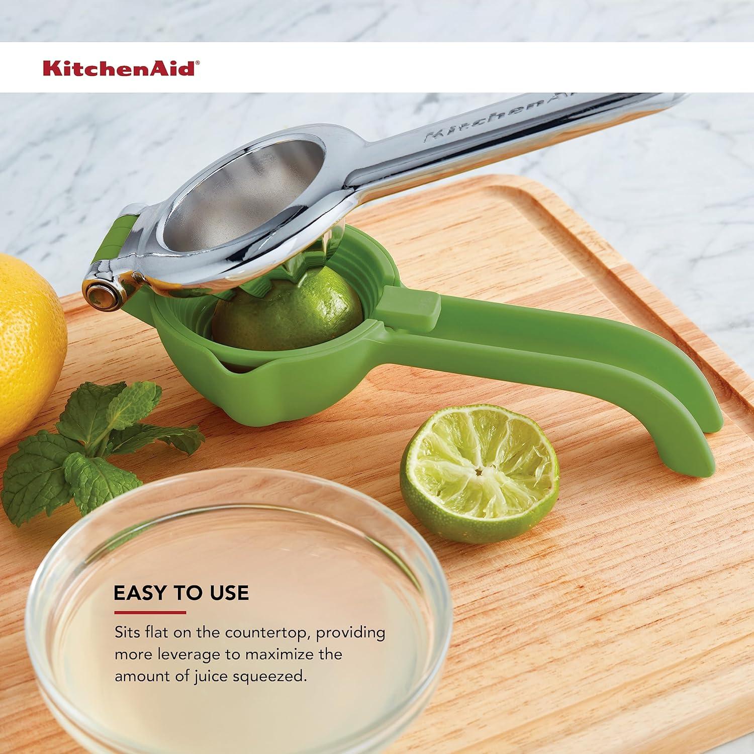 imageKitchenAid Citrus Juice Press Squeezer for Lemons and Limes with Seed Catcher and Pour Spout 8 InchLime