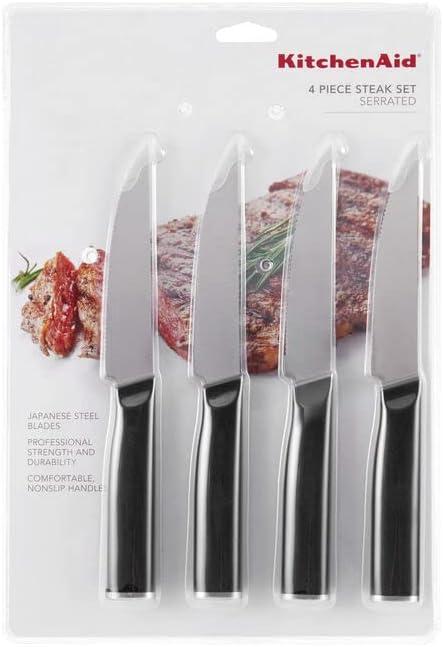 imageKitchenAid Classic Chef Knife with CustomFit Blade Cover 8inch Sharp Kitchen Knife HighCarbon Japanese Stainless Steel Blade Blade Black45