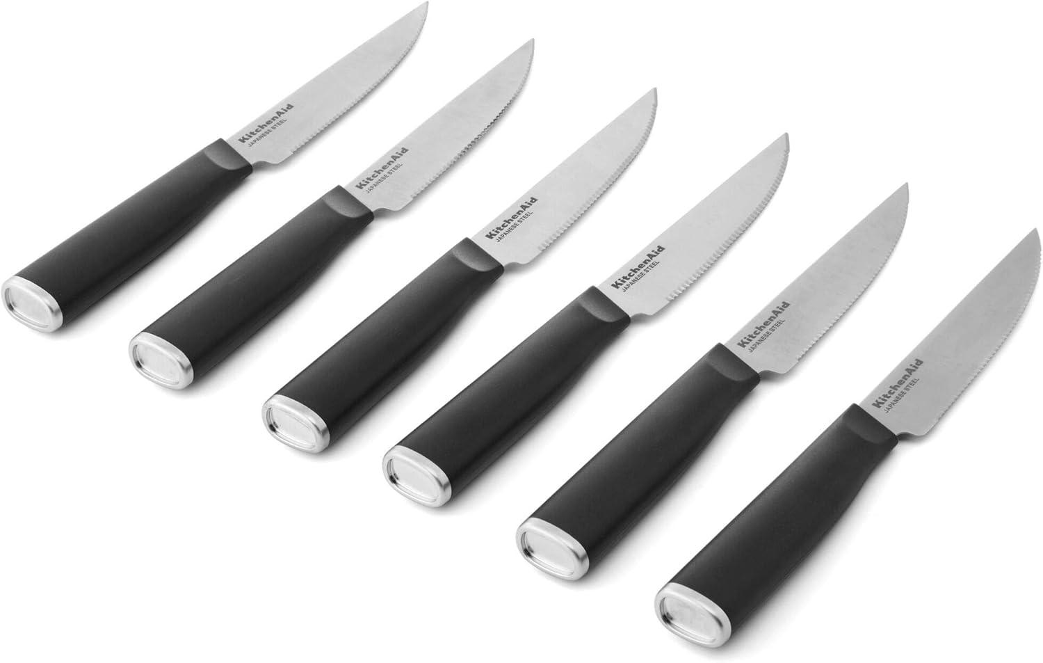imageKitchenAid Classic Chef Knife with CustomFit Blade Cover 8inch Sharp Kitchen Knife HighCarbon Japanese Stainless Steel Blade Blade Black45Inch