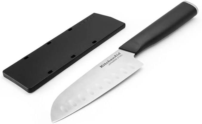 imageKitchenAid Classic Chef Knife with CustomFit Blade Cover 8inch Sharp Kitchen Knife HighCarbon Japanese Stainless Steel Blade Blade Black5