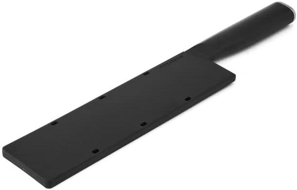 imageKitchenAid Classic Chef Knife with CustomFit Blade Cover 8inch Sharp Kitchen Knife HighCarbon Japanese Stainless Steel Blade Blade Black8