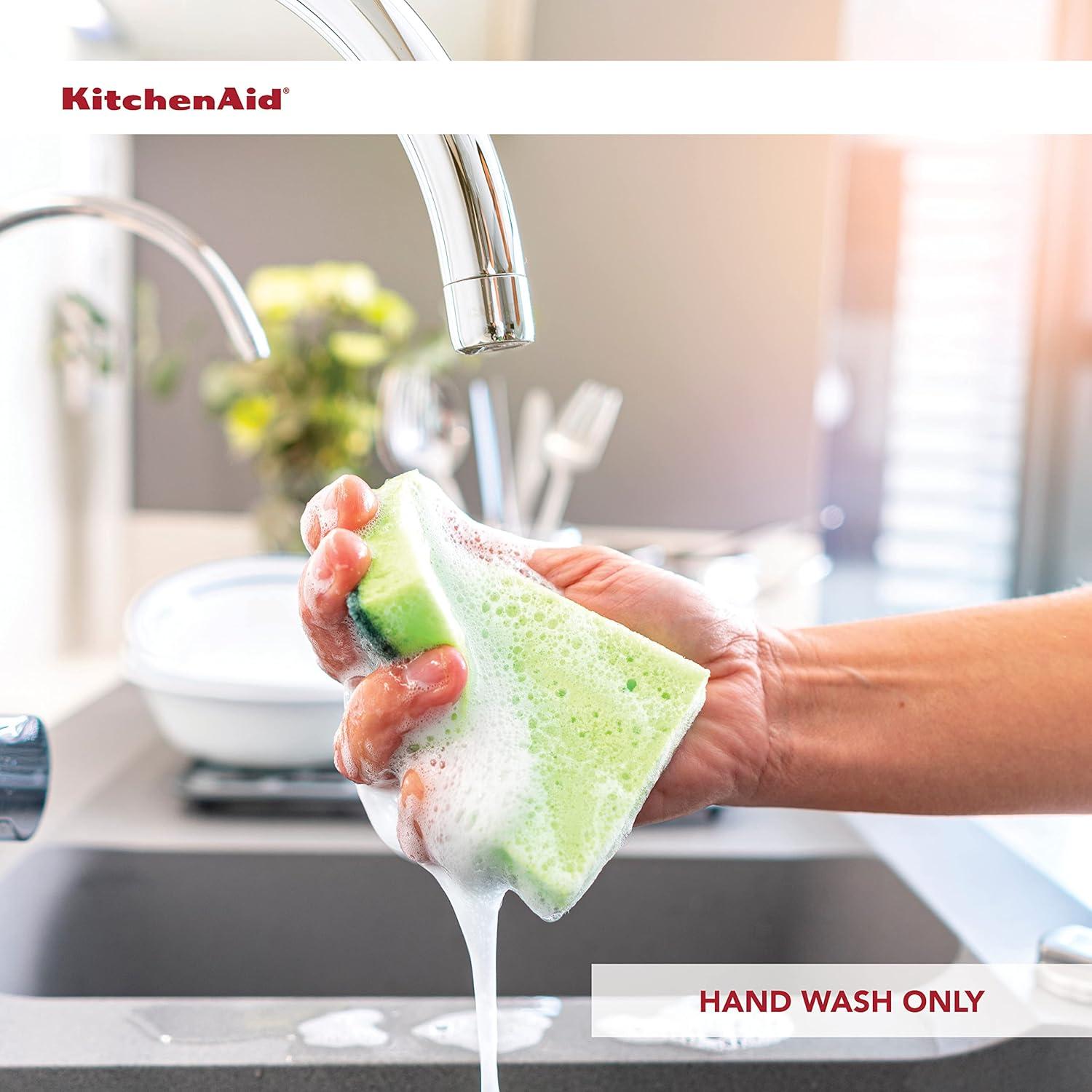 imageKitchenAid Classic Rubberwood Cutting Board with Perimeter Trench Reversible Chopping Board 8inch x 10Inch Natural158L x 12W