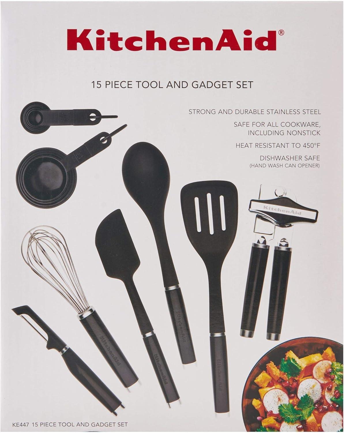 imageKitchenAid Classic Tool and Gadget Set 15Piece BlackBlack