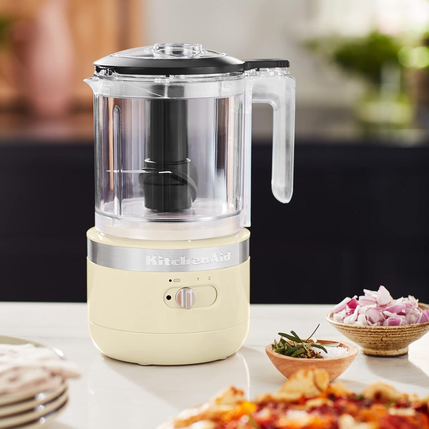 imageKitchenAid Cordless 5 Cup Food Chopper KFCB529QAC Almond CreamAlmond Cream