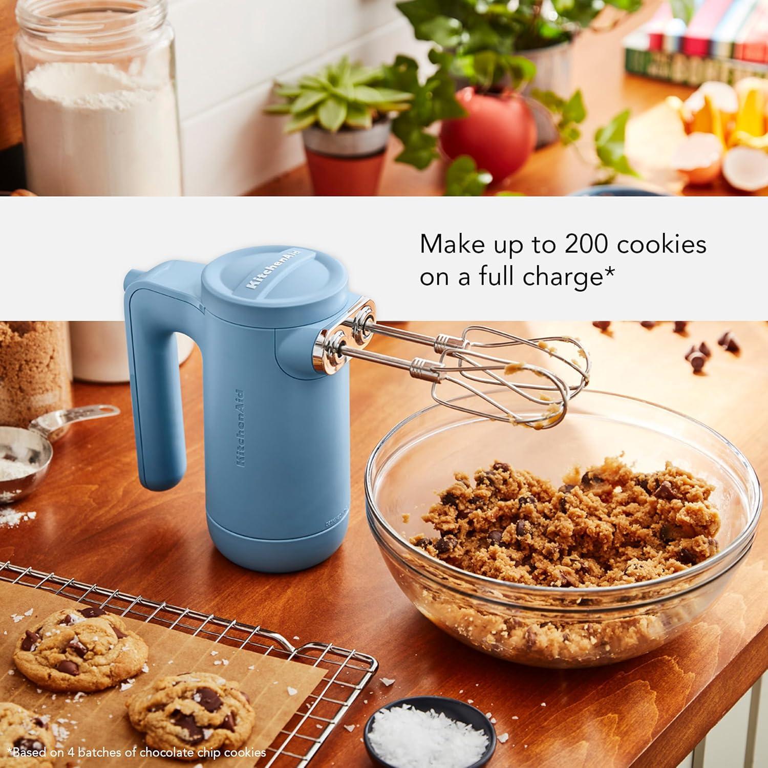 imageKitchenAid Cordless 7 Speed Hand Mixer KHMB732VB Blue VelvetBlue Velvet