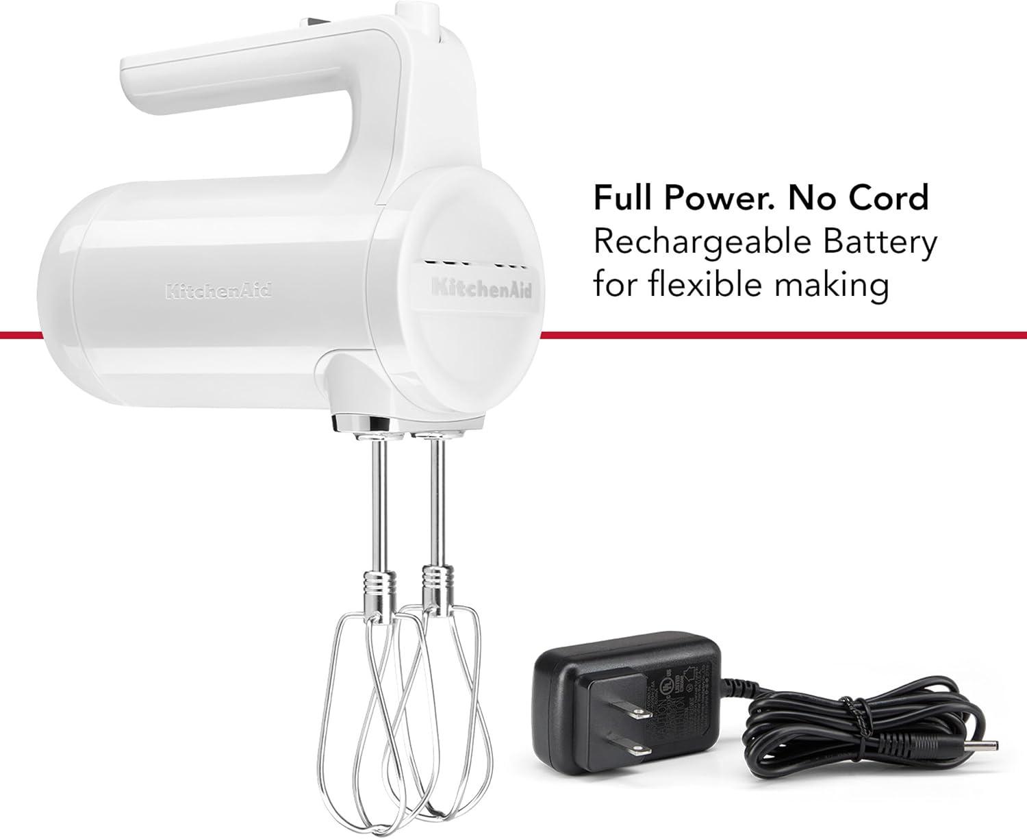 imageKitchenAid Cordless 7 Speed Hand Mixer KHMB732VB Blue VelvetWhite
