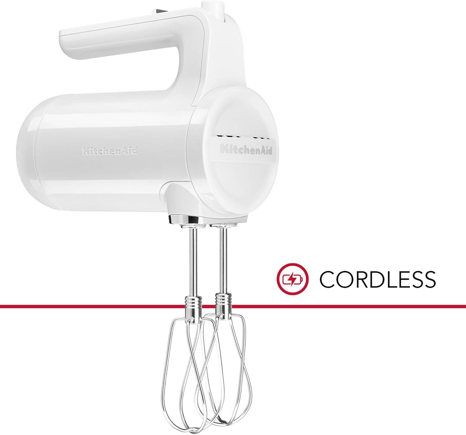 imageKitchenAid Cordless 7 Speed Hand Mixer KHMB732VB Blue VelvetWhite