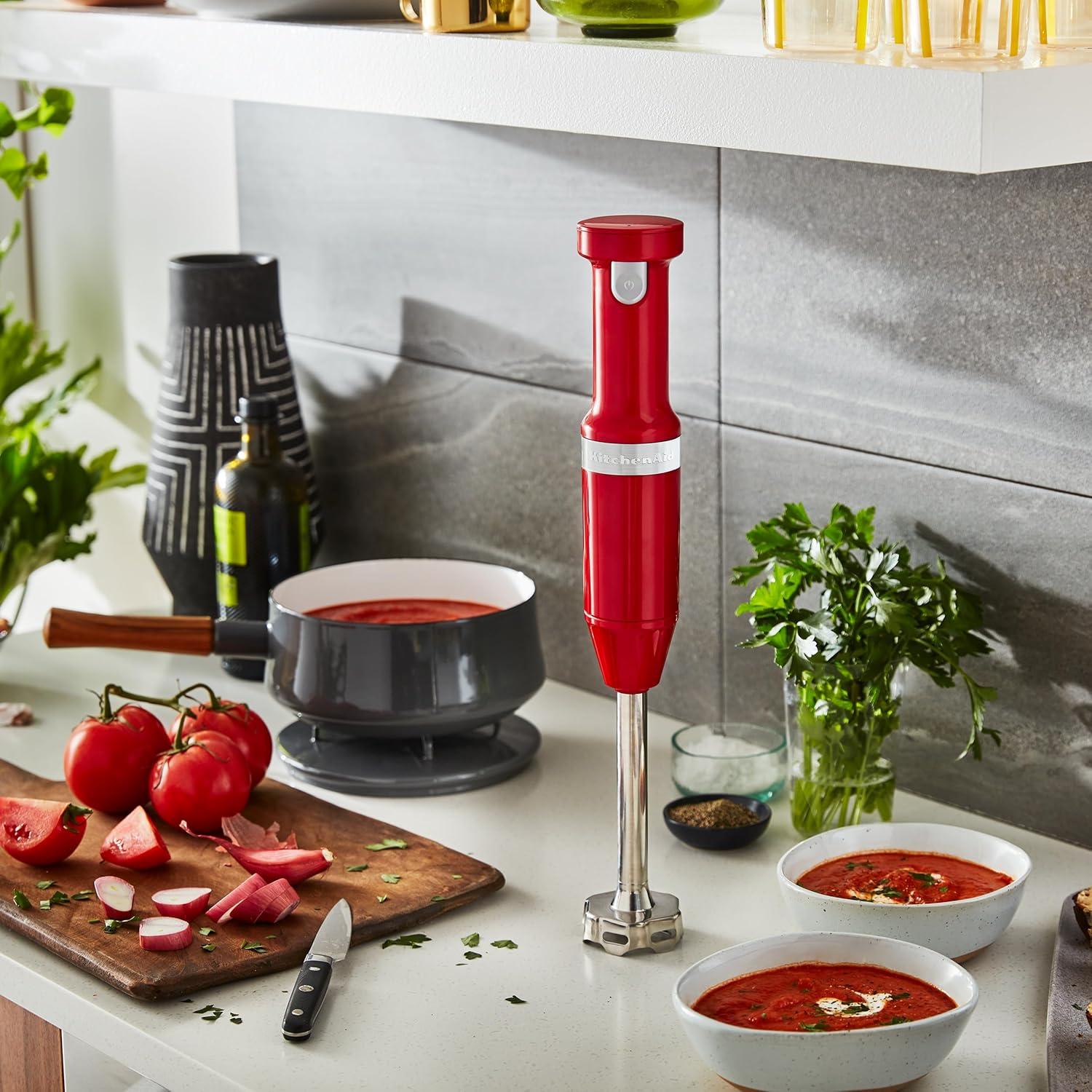 imageKitchenAid Cordless Variable Speed Hand Blender with Chopper and Whisk Attachment KHBBV83