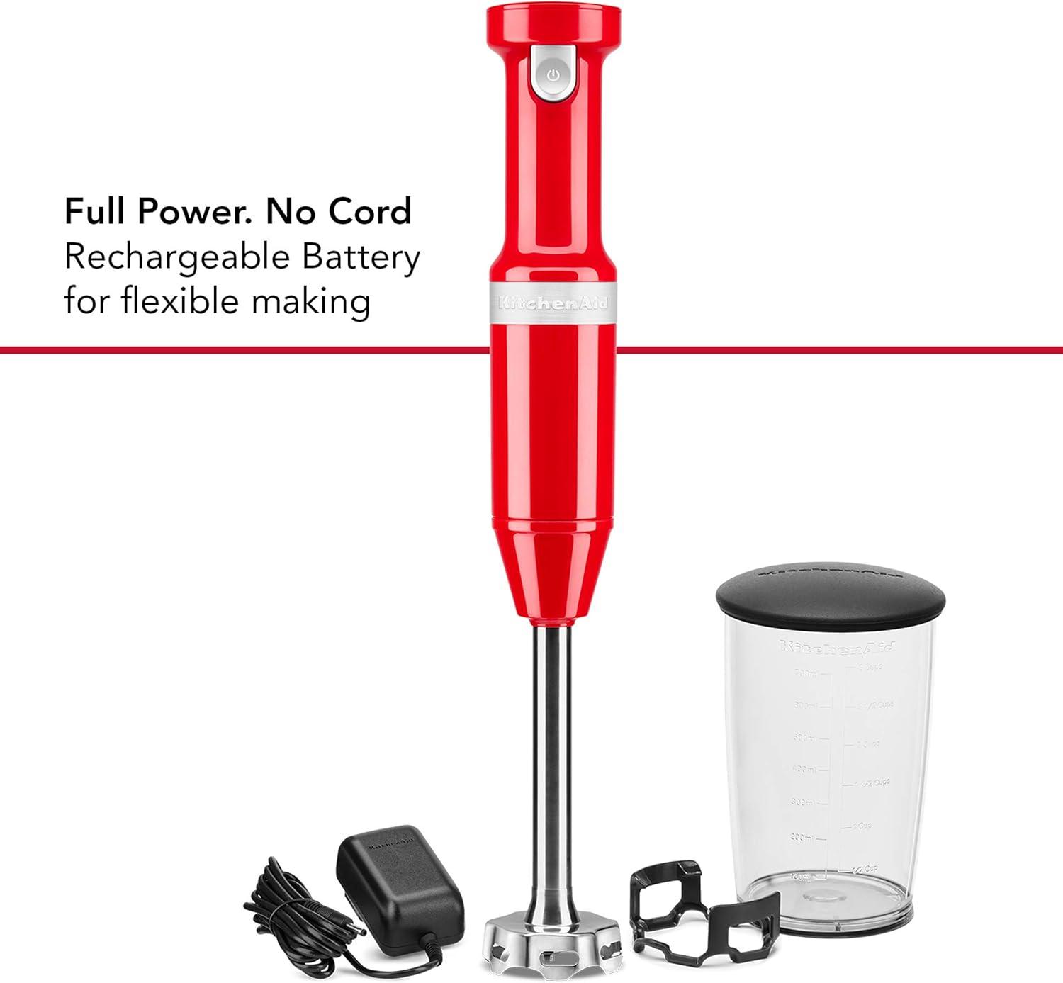 imageKitchenAid Cordless Variable Speed Hand Blender with Chopper and Whisk Attachment KHBBV83