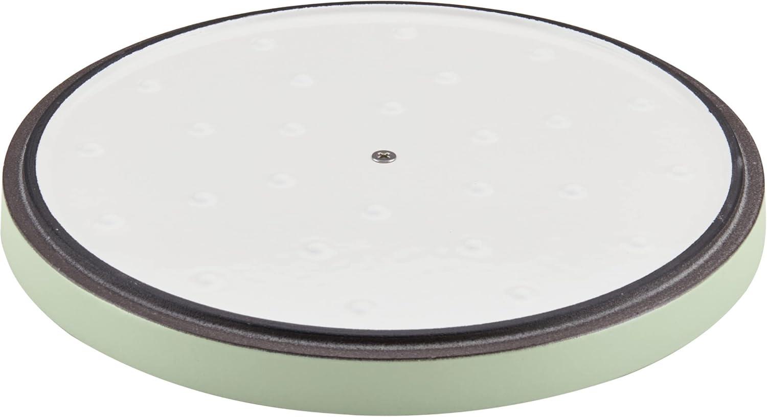 imageKitchenAid Enameled Cast Iron Dutch OvenCasserole 6 Quart Blue VelvetPistachio