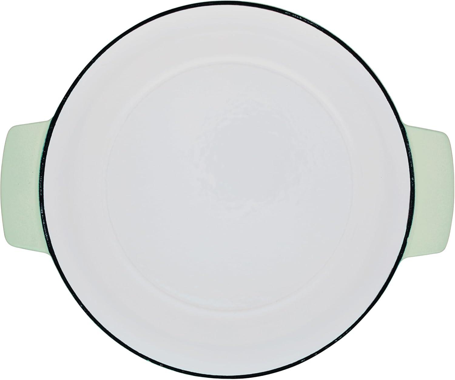 imageKitchenAid Enameled Cast Iron Dutch OvenCasserole 6 Quart Blue VelvetPistachio