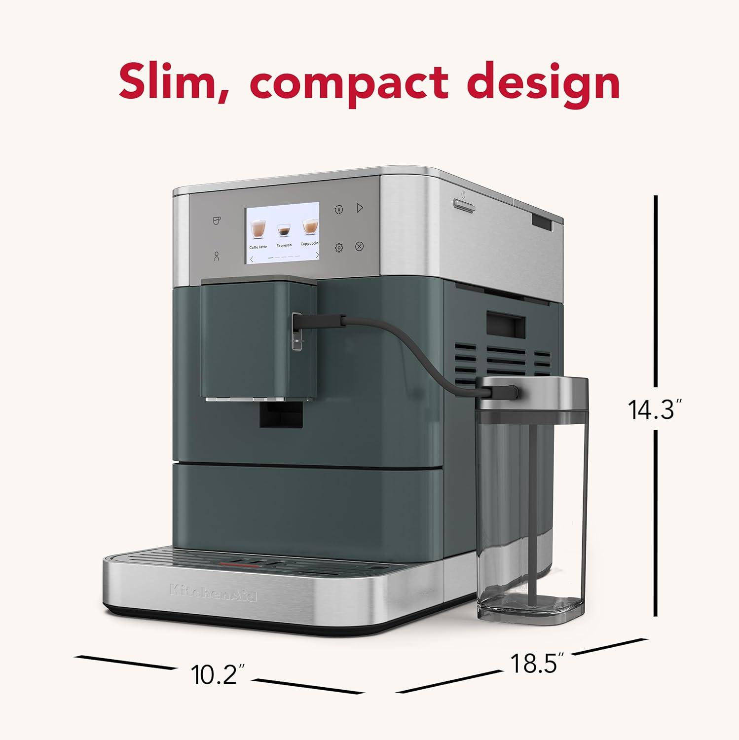 imageKitchenAid Fully Automatic Espresso Machine KF7 with Milk Attachment KES8557JP JuniperJuniper