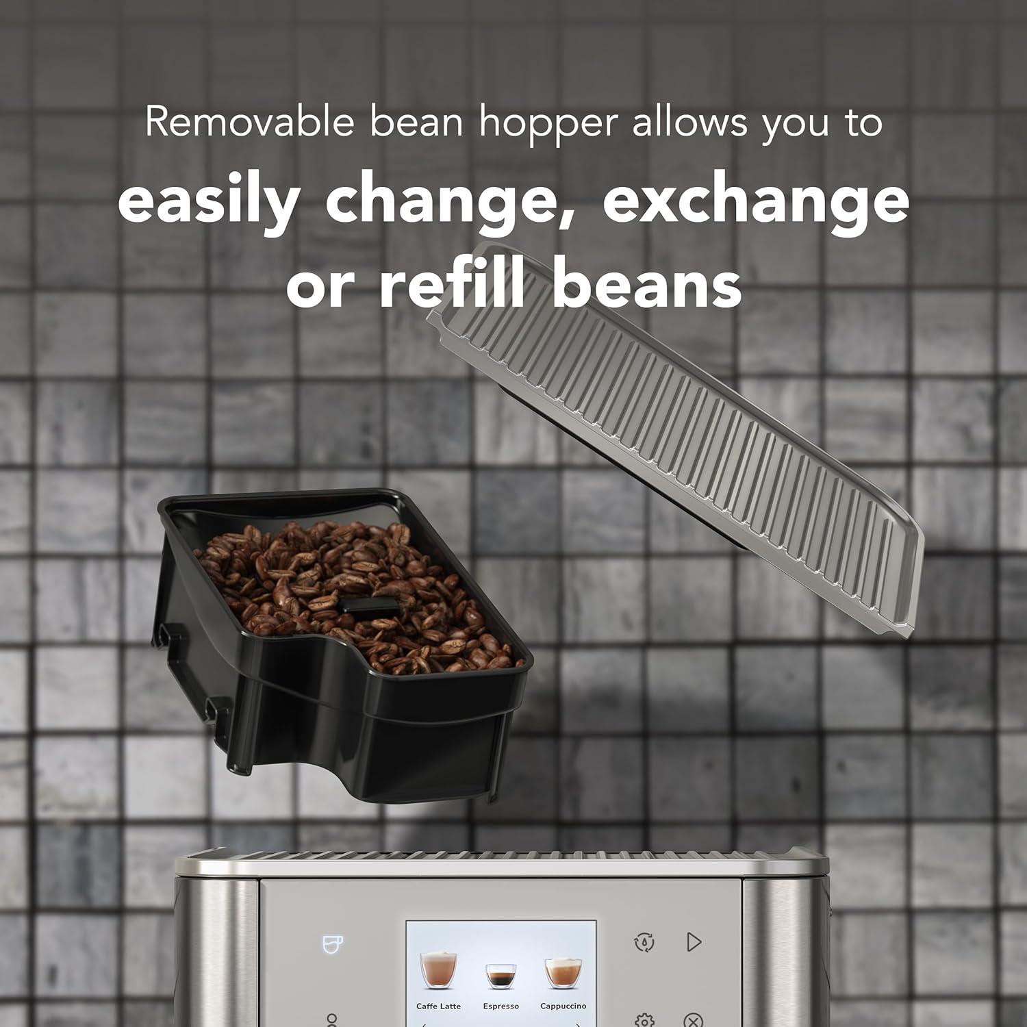 imageKitchenAid Fully Automatic Espresso Machine KF7 with Milk Attachment KES8557JP JuniperStainless Steel