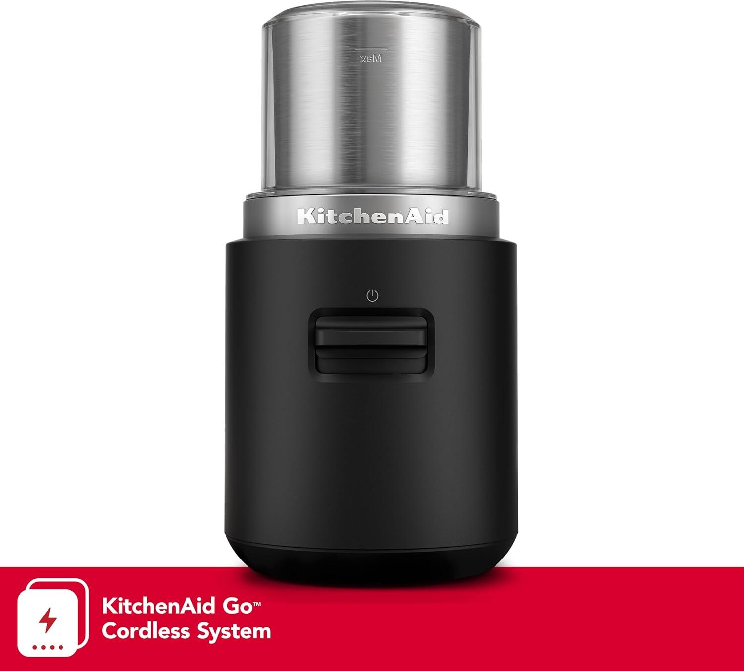 imageKitchenAid Go Cordless Blade Grinder battery sold separately KBGR100 Black MatteMatte Black