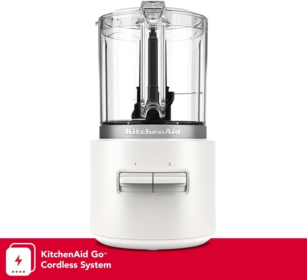 imageKitchenAid Go Cordless Food Chopper battery sold separately KFCR500 Porcelain WhitePorcelain White