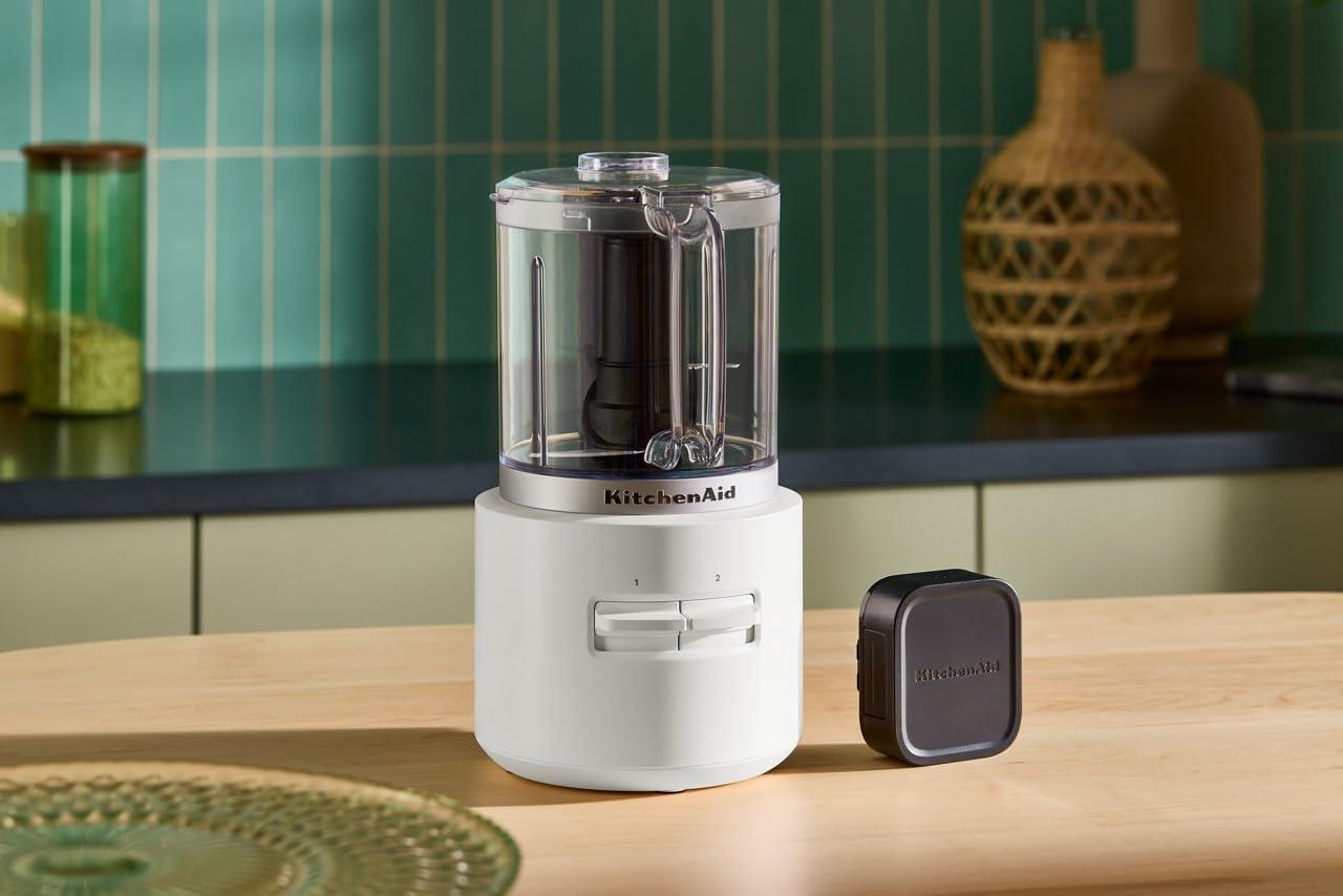 imageKitchenAid Go Cordless Food Chopper battery sold separately KFCR500 Porcelain WhitePorcelain White