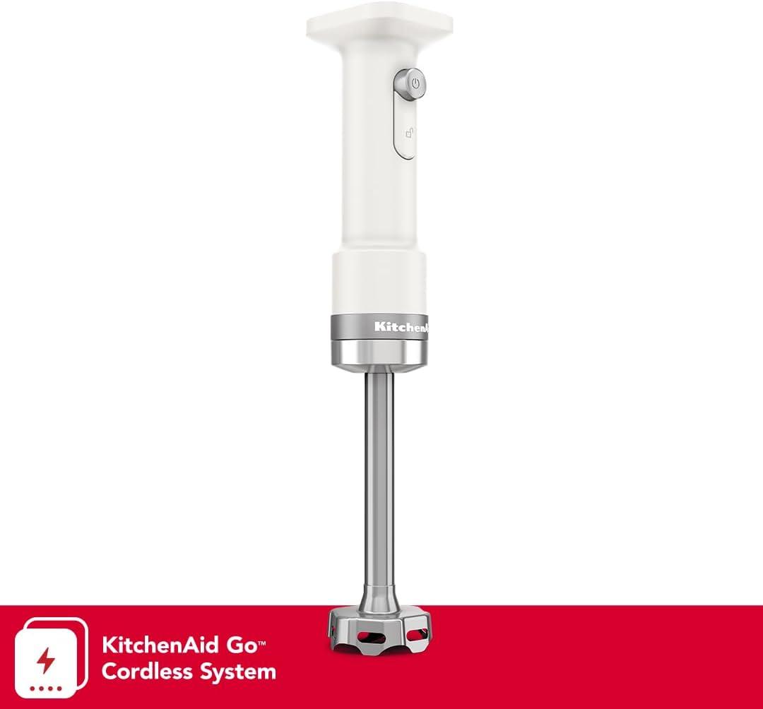 imageKitchenAid Go Cordless Hand Blender battery sold separately KHBRV00 Porcelain WhitePorcelain White