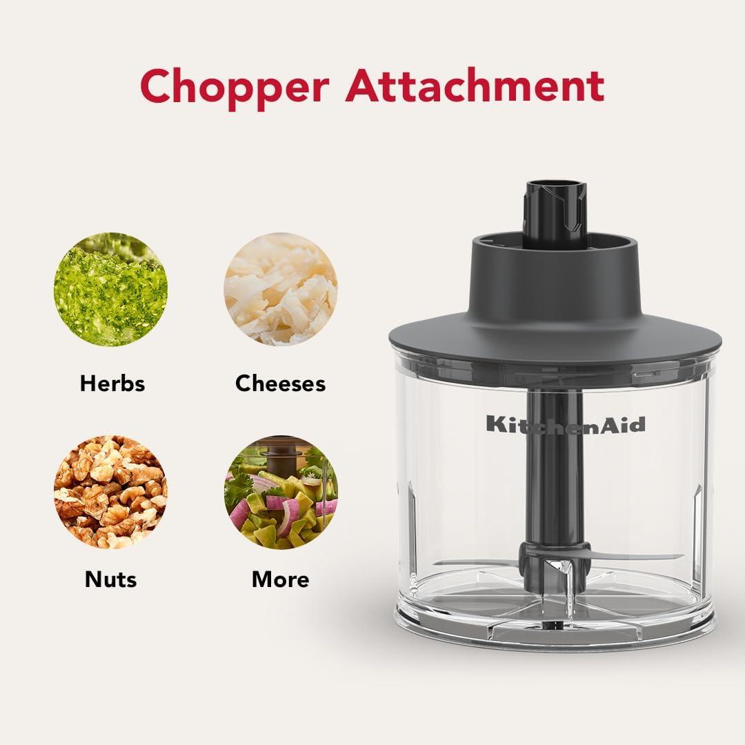 imageKitchenAid Go Cordless Hand Blender with Accessories battery included KHBRV75 Porcelain WhitePorcelain White