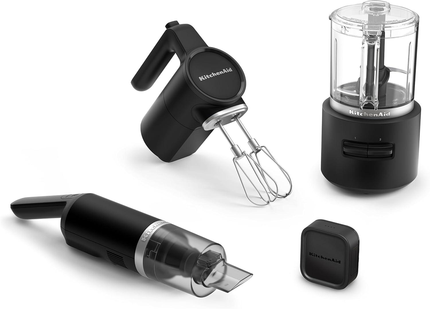 imageKitchenAid Go Cordless Hand Mixer battery included KHMR762 Black MatteMatte Black