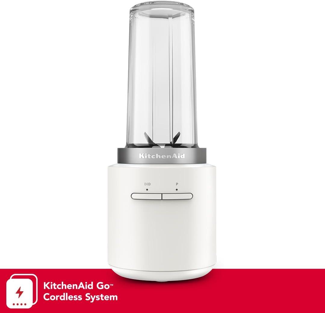 imageKitchenAid Go Cordless Personal Blender battery sold separately KSBR200 Porcelain WhitePorcelain White