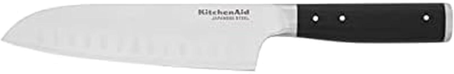 imageKitchenAid Gourmet Forged Triple Rivet Bread Knife with CustomFit Blade Cover 5inch Sharp Kitchen Knife HighCarbon Japanese Stainless Steel Blade Black7