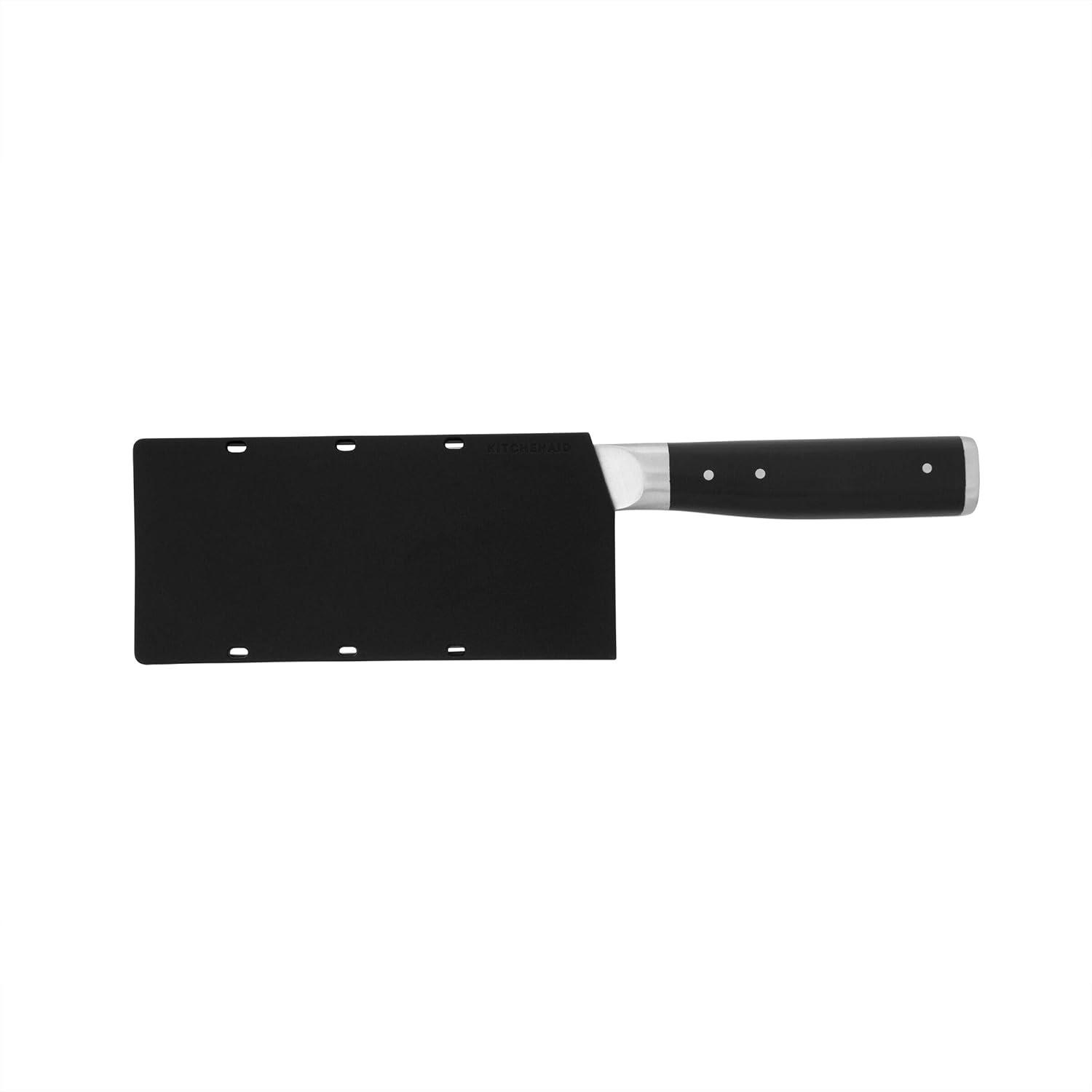 imageKitchenAid Gourmet Forged Triple Rivet Bread Knife with CustomFit Blade Cover 5inch Sharp Kitchen Knife HighCarbon Japanese Stainless Steel Blade Black6