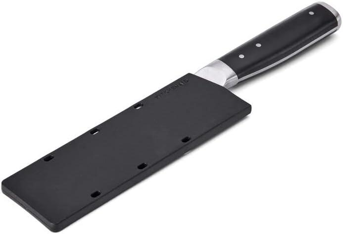 imageKitchenAid Gourmet Forged Triple Rivet Bread Knife with CustomFit Blade Cover 5inch Sharp Kitchen Knife HighCarbon Japanese Stainless Steel Blade Black6