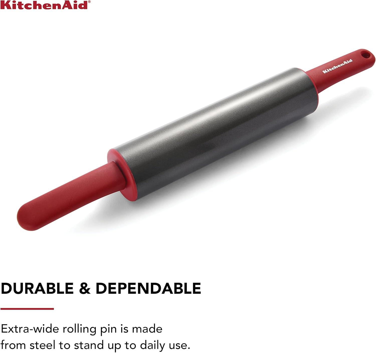 imageKitchenAid Gourmet Rolling Pin 25 x 25 x 22 Inch RedRed