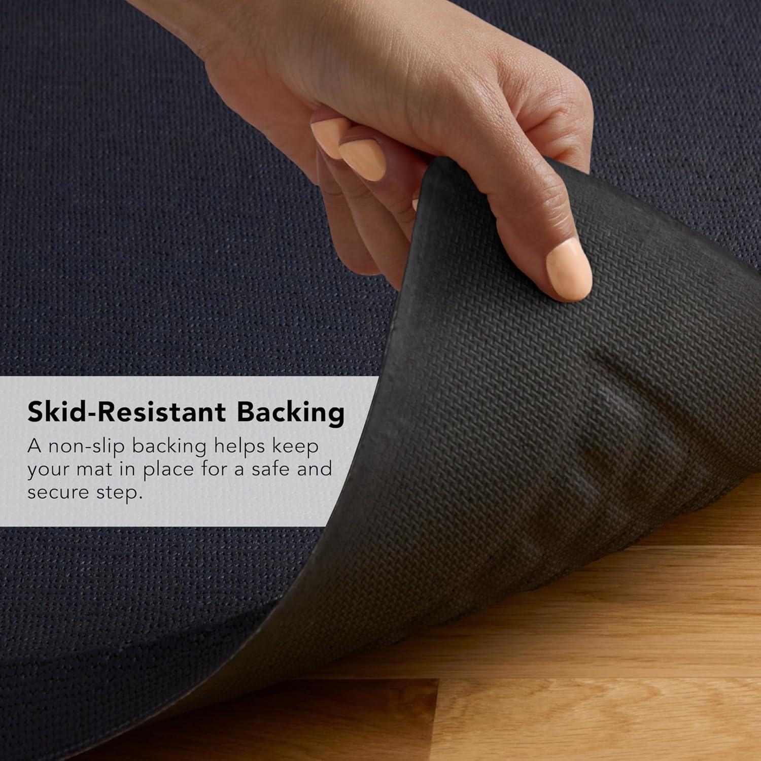 imageKitchenAid Gourmet Series Kitchen Comfort Gel Mat Solid Basketweave Ink Blue 20quotx39quotInk Blue