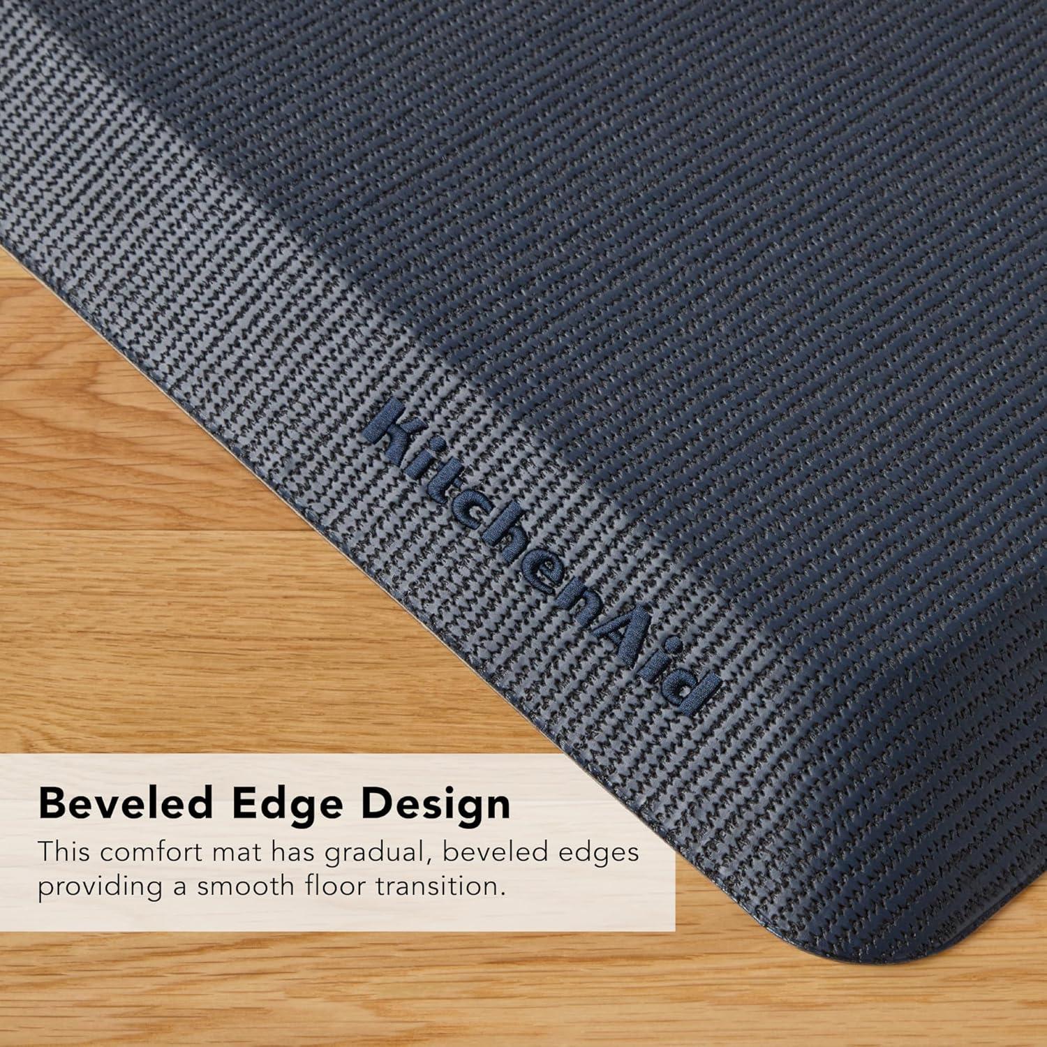 imageKitchenAid Gourmet Series Kitchen Comfort Gel Mat Solid Basketweave Ink Blue 20quotx39quotInk Blue