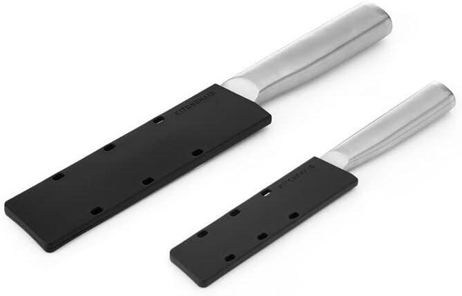 imageKitchenAid Gourmet Utility and Paring Knife Set Set with Blade Covers 2Piece Stainless SteelUtility and Paring Knife Set Set