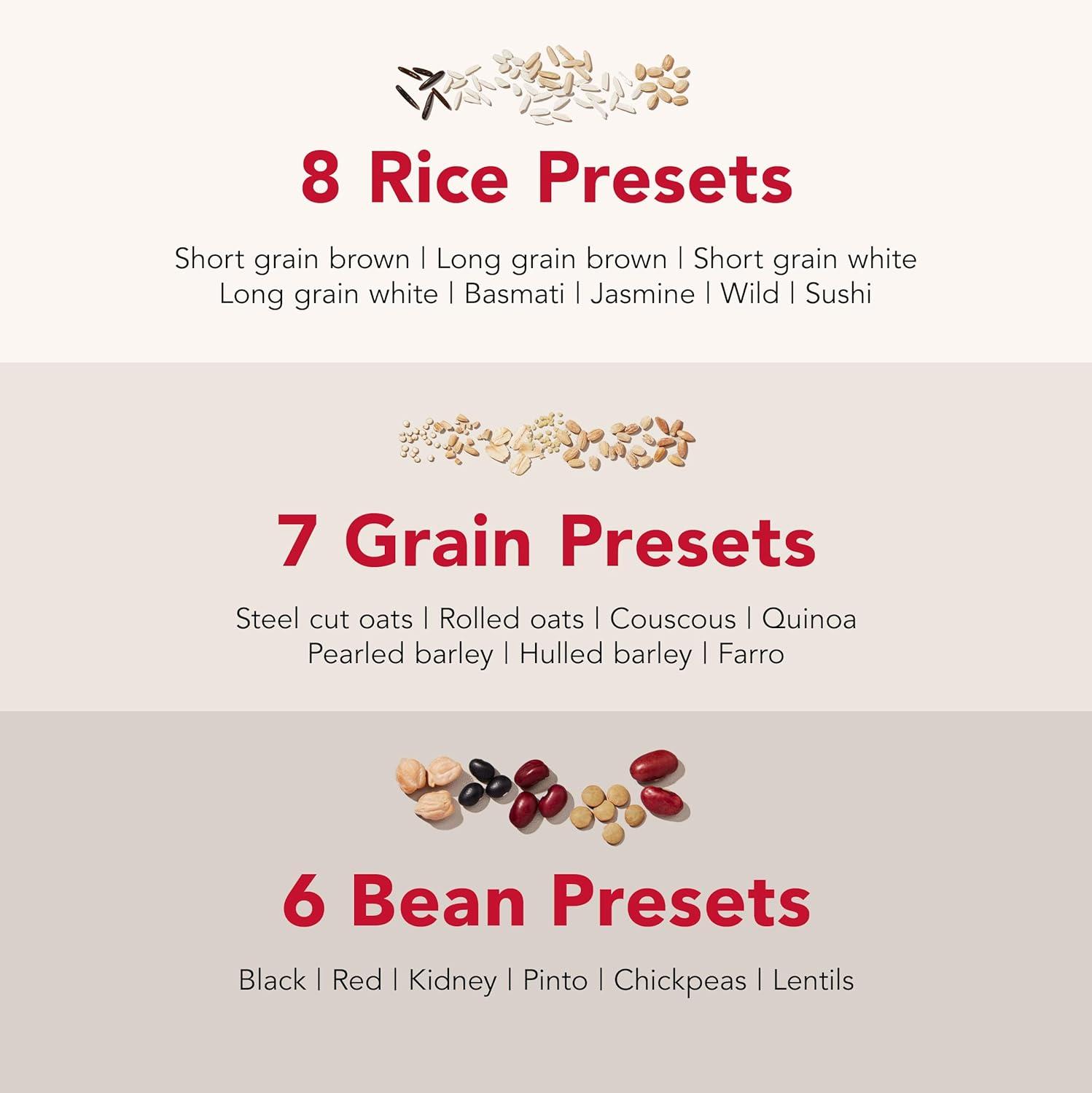 imageKitchenAid Grain and Rice Cooker 8 Cup with Automatically Sensing Integrated Scale Water Tank KGC3155 Black MatteBlack Matte