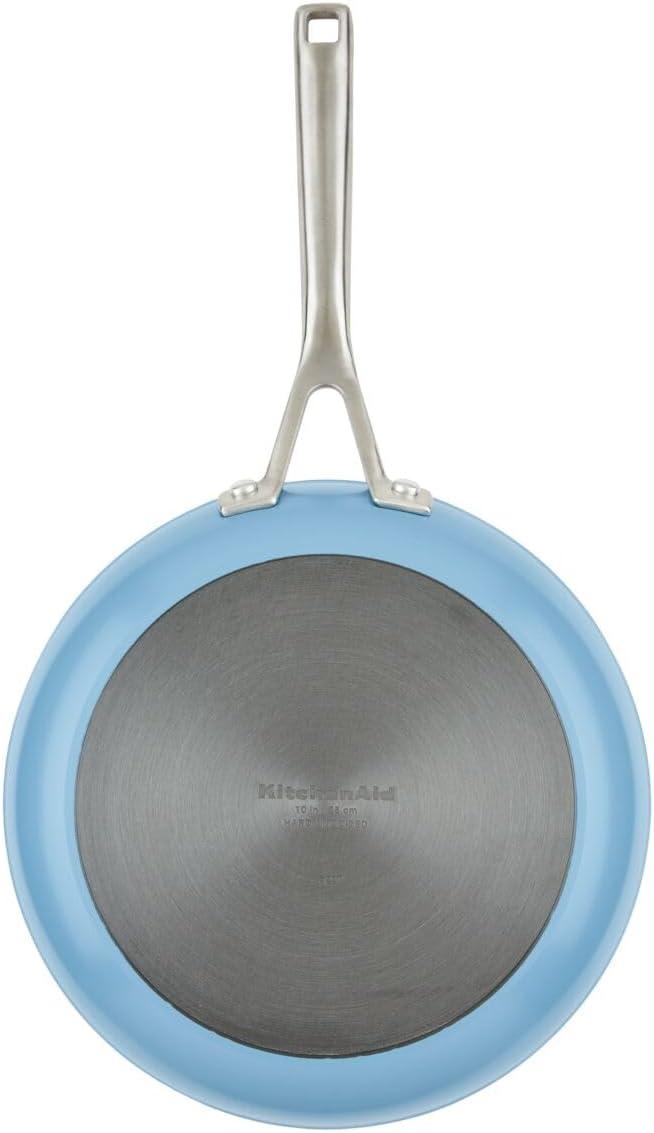 imageKitchenAid Hard Anodized Ceramic Nonstick Cookware Pots and Pans Set 9 Piece PistachioBlue Velvet