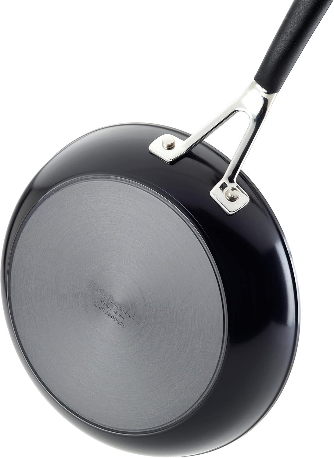 imageKitchenAid Hard Anodized Nonstick Frying PanSkillet 10 Inch Onyx BlackOnyx Black